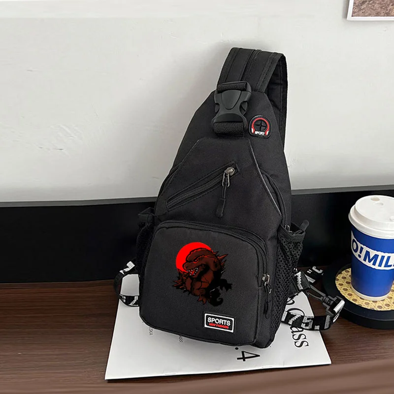 Monster Godzilla Chest Bag Men One Shoulder Crossbody Bag Multi-functional Men Sling Bag Chest Bags Outdoor Sports New In 2024