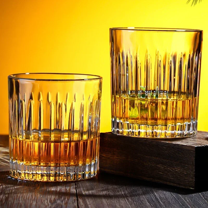 300ml/340ml Whiskey Cup Foreign Wine Glass Crystal Glass Cup for Bar Home Wine Ware Cups European Style Coffee Cups