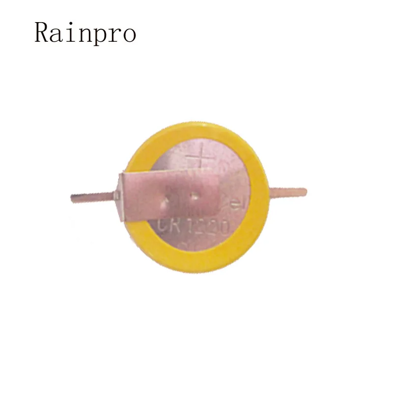 

5PCS/LOT CR1220 3V button battery with welding feet 180 degree lithium battery with pin