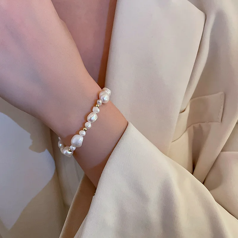 Sfd29b9ed8f1c490093c2d498567623b5e New Design Sweet Vintage Pearl Lily Flower Bracelet for Women Korean Cute Tassel Pink Peach Pendant Bracelet Aesthetic Jewelry Mallzona