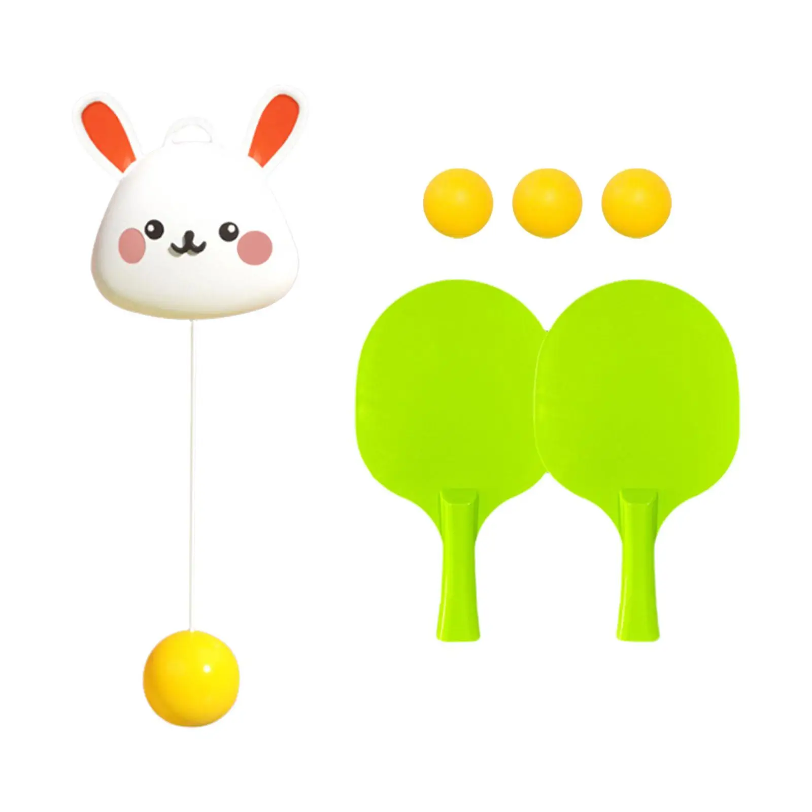 

Indoor Hanging Pingpong Pong Trainer Table Tennis Exerciser for Adults Kids Wall Door Interaction Hand Eye Coordination Practice