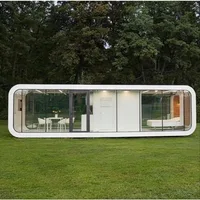 Maison conteneur personnalisée pour villa et complexe hôtelier, maison préfabriquée extensible 4