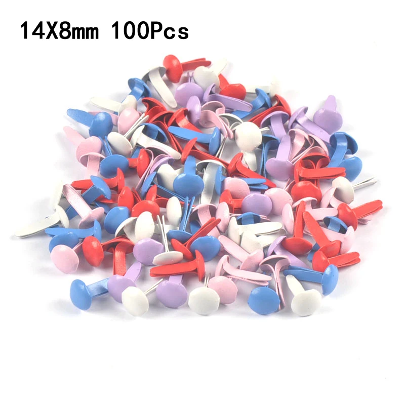 Colorful Round Metal Brads DIY Crafts Scrapbooking Embellishment Fastener Handwork Decoration Accessories Brads metal brads