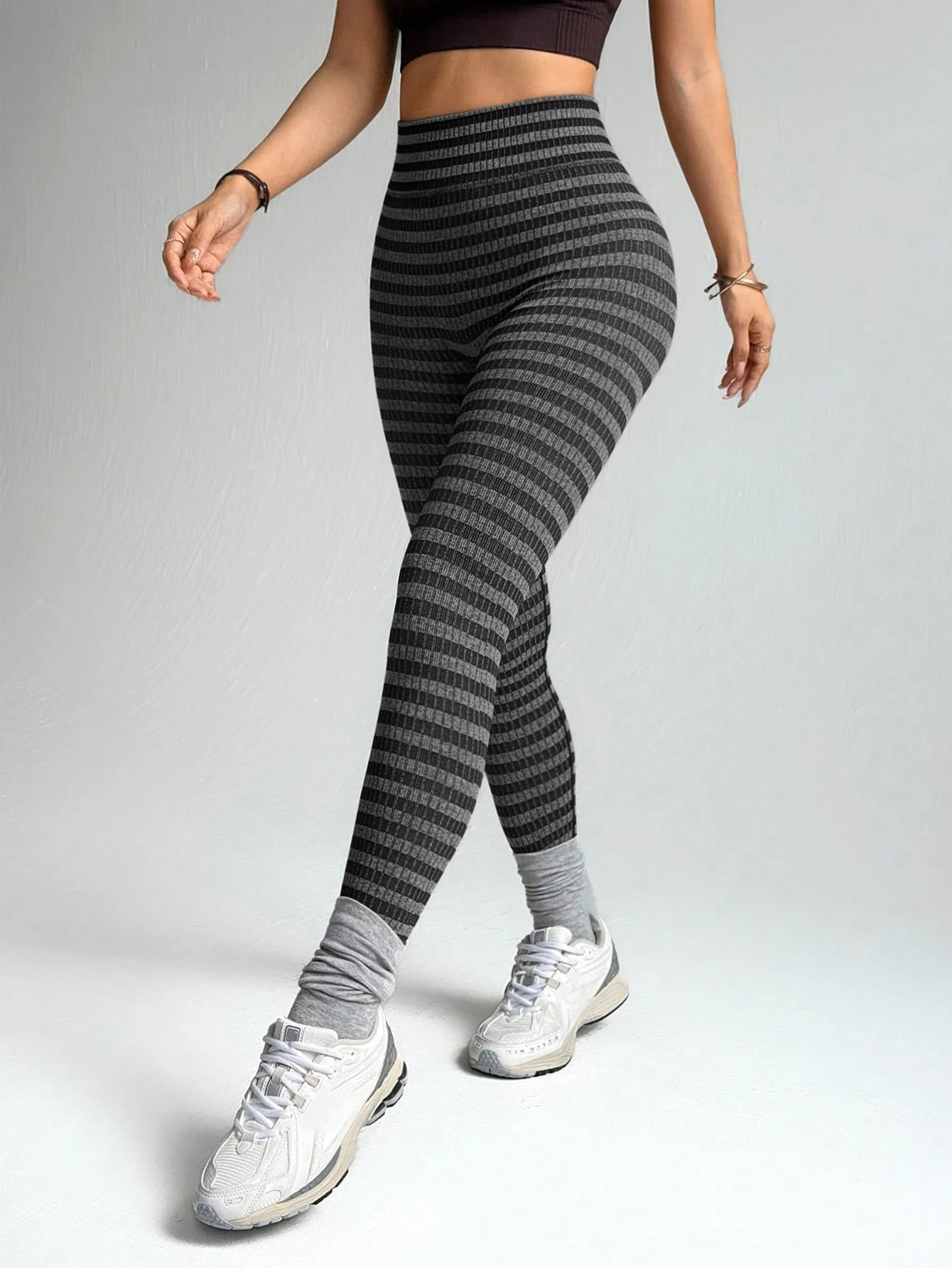 Damen-Sport-Leggings, nahtlose Yoga-Hose mit Bauchkontrolle, Sportbekleidung, Damen-Gym-Leggings, Damenhose, Fitness, Damenbekleidung – Detail 8