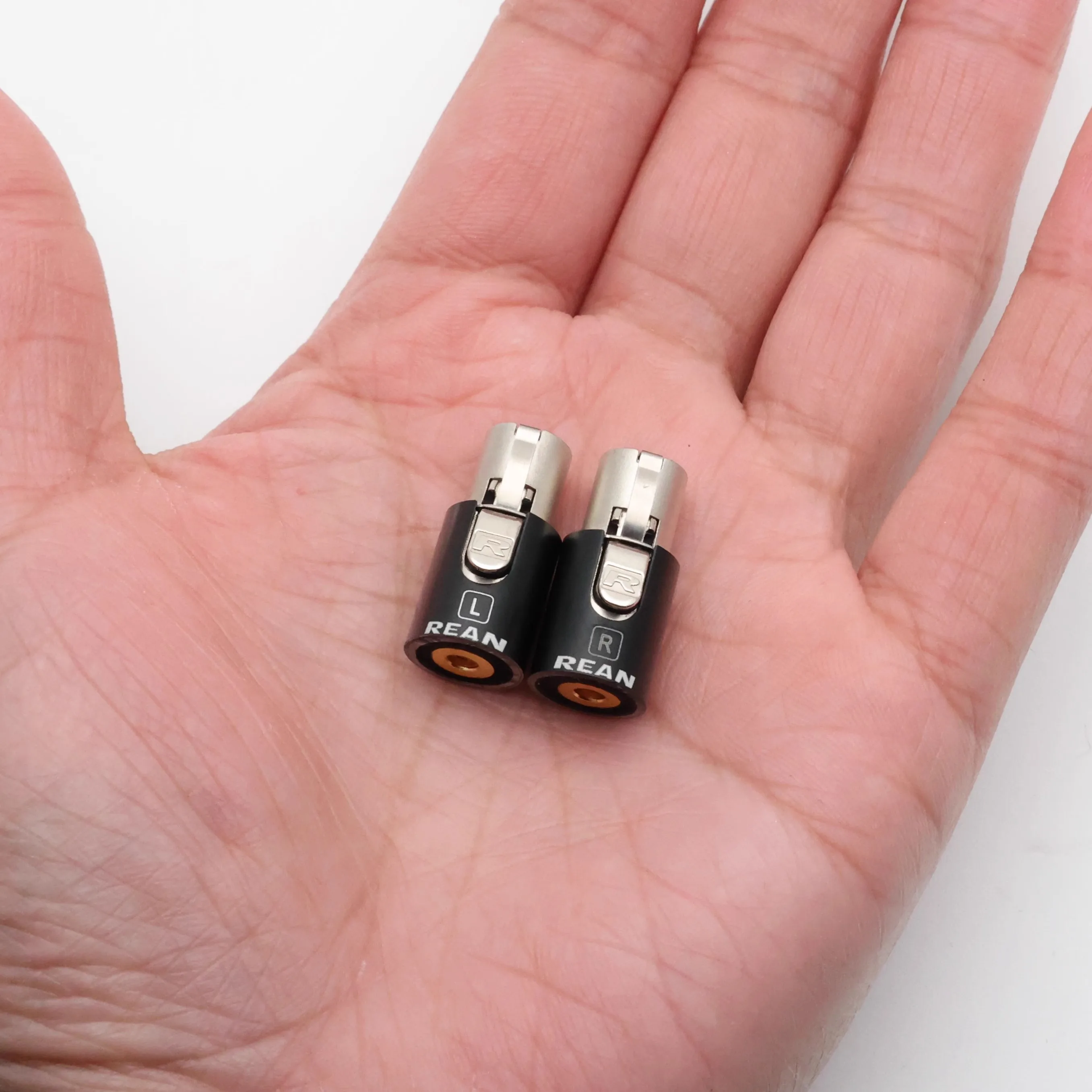 Super Short Audeze 1266 Meze Thror Zmf Headphone Male To MMCX 0.78MM FLAT/NOTCH 3.5MM FEMALE Adapter Connector Adaptor 1 Pair