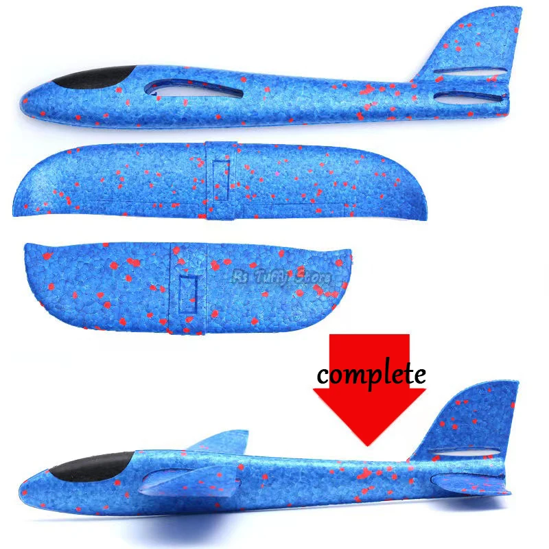 Hand Launch 37cm Flying Throw Airplane Outdoor Sports Toys for Children Glider Aircraft Model Foam Gliding Boys Fun Game Figure 5