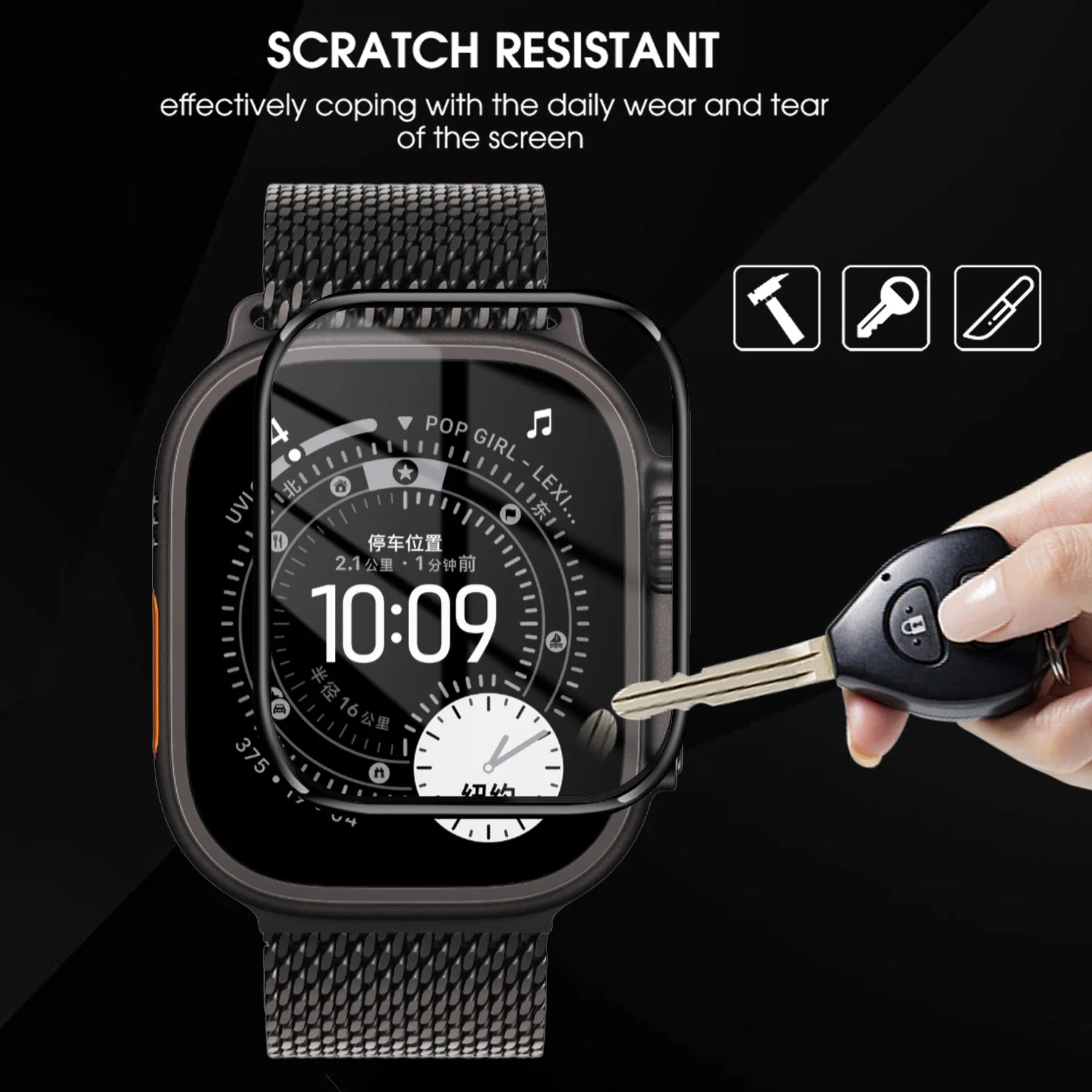 Soft PMMA Protective Films for IWatch Ultra 3/2/1 3D Curved Screen Protector HD Flexible Film for Apple Watch Ultra 3 2 1 49MM