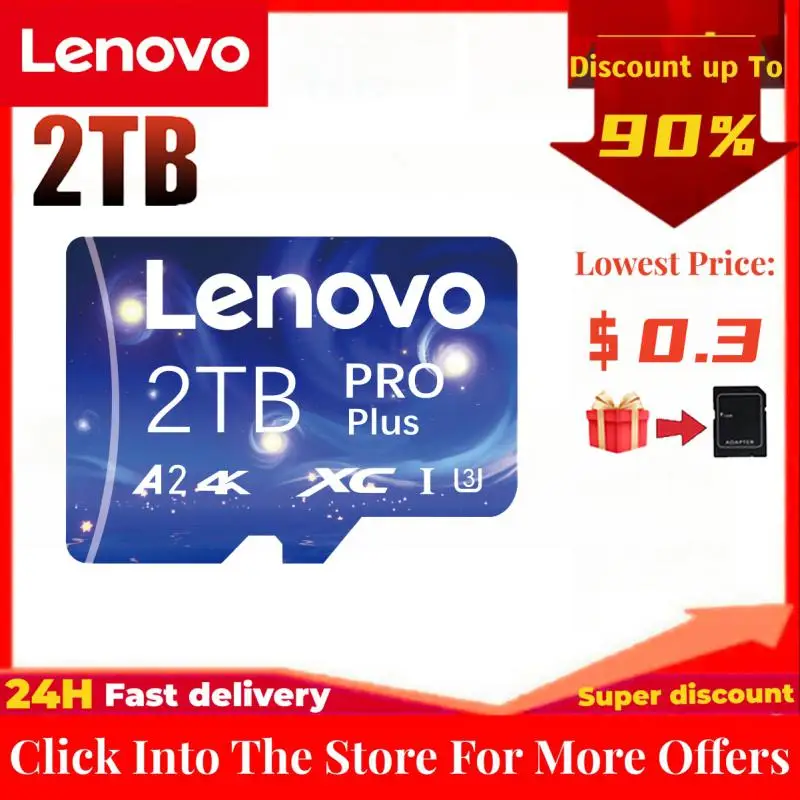Originale Lenovo 2Tb Micro Tf Mini Sd Card 512Gb 256Gb 128Gb 64Gb Tf Memory Flash Card Per Telefono/Computer/Fotocamera Dropshipping
