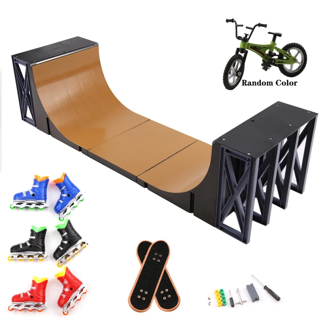 Oversized Finger Skateboard Scene DIY With Stunt Motorcycle Bike Scooter Parts For Tech Deck Venue Combination Indoor Home Toys 4