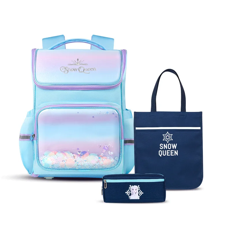 Disney Frozen School Bags For Boys Girls Spider Man Primary Student Shoulder Orthopedic Backpack Large Capacity Gifts Mochila