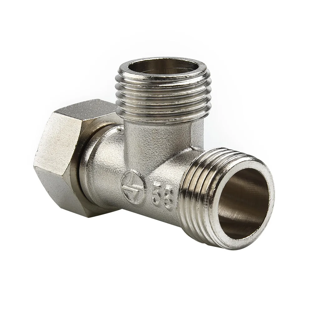 

2020 New Diverter Valve G1/2" Hand shower Home Toilet Copper Fitting Shower Shower arm Sprayer T Adapter T-Valve