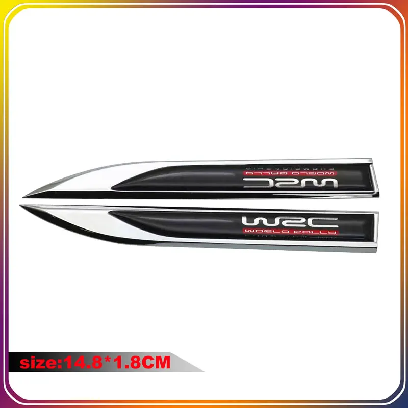 Adesivi Per Auto Metal Plus Gel Fender Side Wrc Rally Badge Decorazione Per Vw Golf Polo R Honda Fit Mazda 2 Ford Focus Toyota Yaris