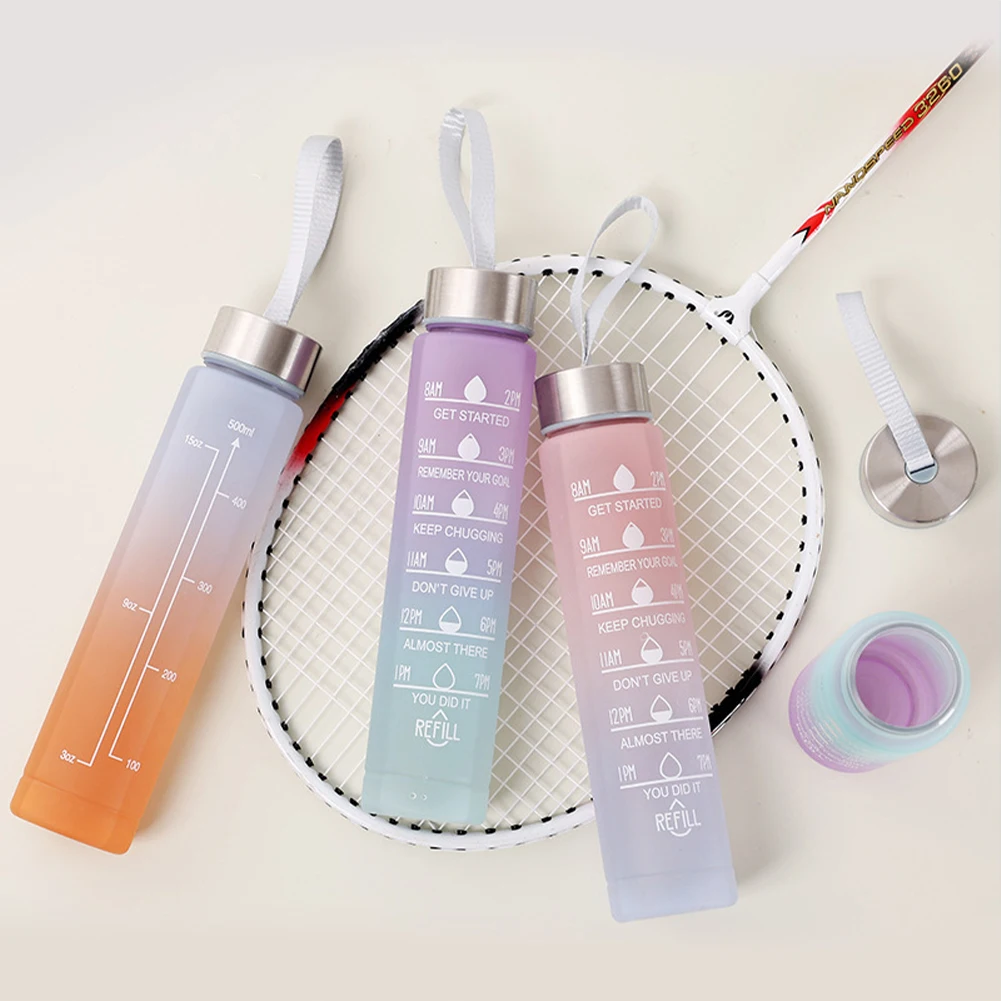 Description Picture 4 of itemSports Water Bottle 3pcs Gradient Fitness Water Bottles Set With Time Graduated Space For Camping Hiking 2000ml 750ml 300ml