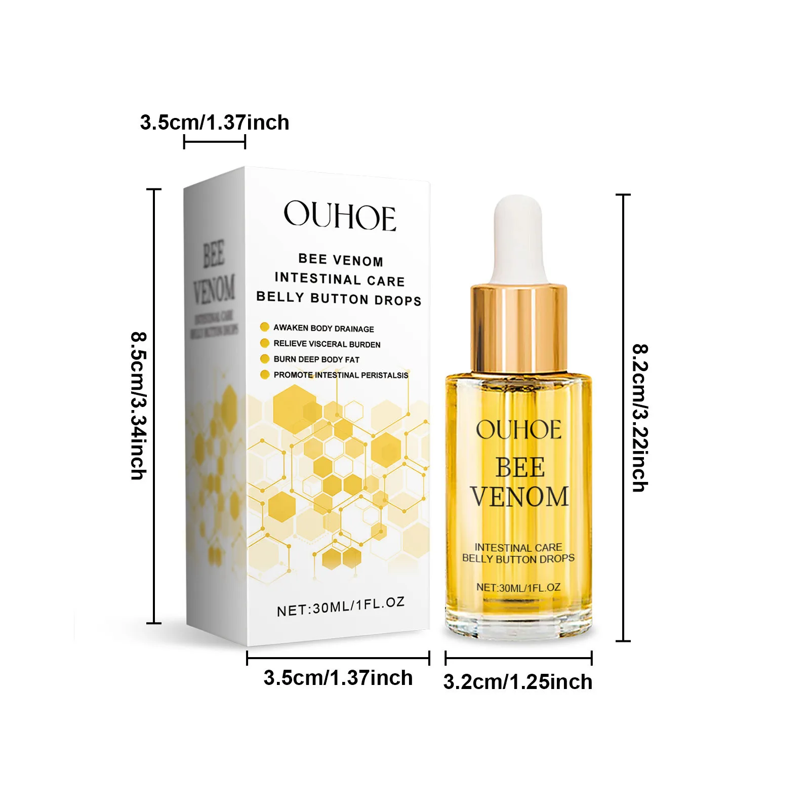 Fat Burning Serum Bee Venom Intestinal Body Care Tighten Firming Shaping Waist Abdomen Buttocks Belly Button Weight Loss Drops_voghion.com
