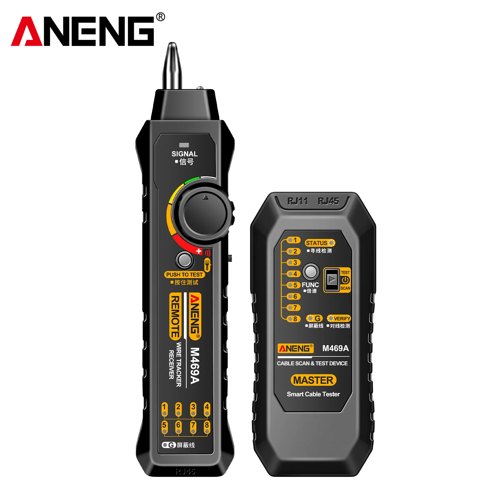 Aneng M469A Wire Tester Cable Tracker Line Finder Multifunzione Wire Tracker Lan Network Strumento Di Test Anti-Interferenza