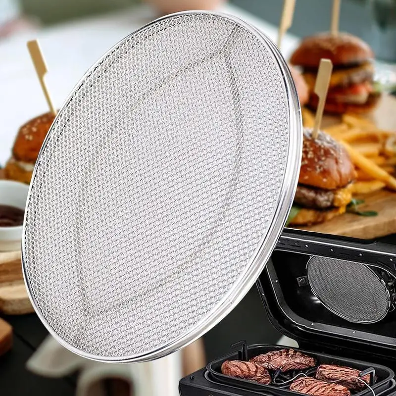 Splatter Shield Stainless Steel Fine Mesh Splatter Screen Double-layer Splash Screen Air Fryer Accessories Guards for F
