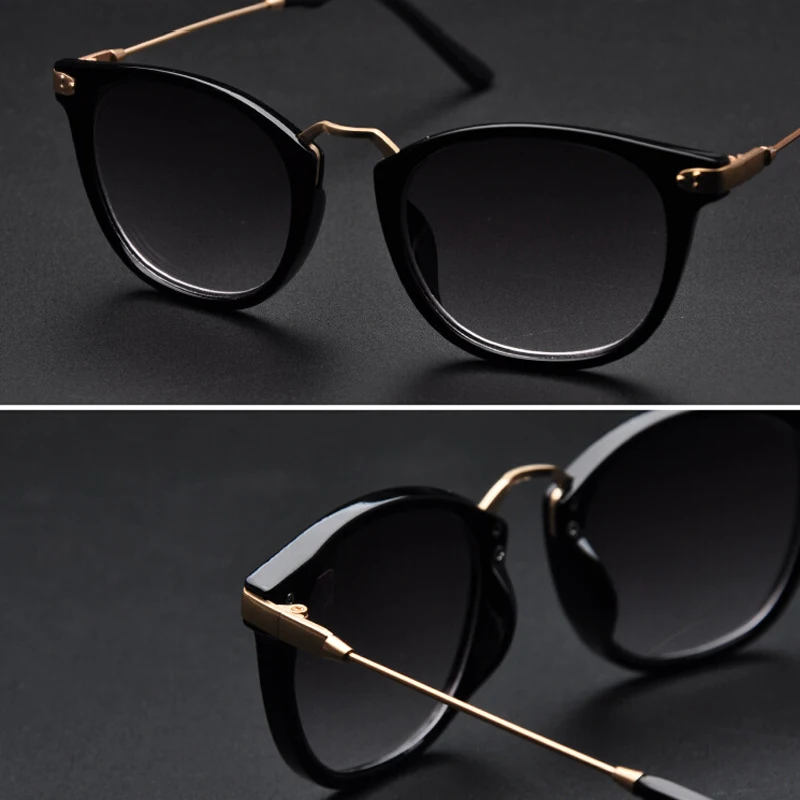 -1/-1.5/-2/-2.5/-3/-3.5/-4 Myopia Sunglasses Women ForNearsighted Glasses Classic Oval Metal Frame Sunglasses For Myopia oculos 6