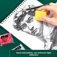 1/4pcs Kneaded Rubber Art Sketch Drawing Eraser Pencil Pastel Pencil High Gloss Eraser Plastic Boxed 2
