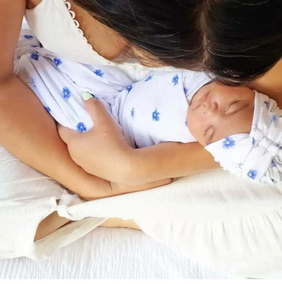 Newborn Infant Baby Sleeper 95% Bamboo 5% Spandex Comfortable Soft Newborn Knotted Gowns