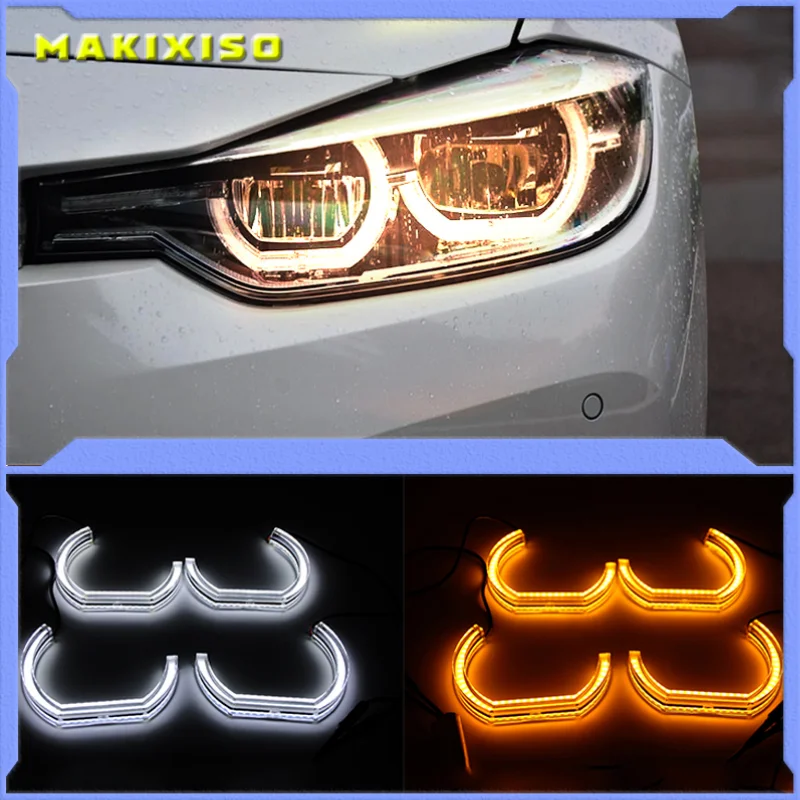 

LED Angel Eyes For BMW 3 Series E90 E92 E93 M3 2007-2013 Coupe cabrioletCar Lights Accessories Halo 3D DTM LCI Style Acrylic