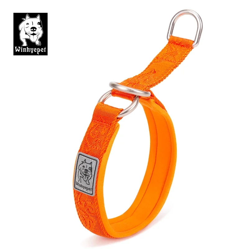 Winhye Pet Nylon Webbing Pet Dog Collar P-Chain Soft Product Accessories Suppliers Running Training Large Medium Small YC1851