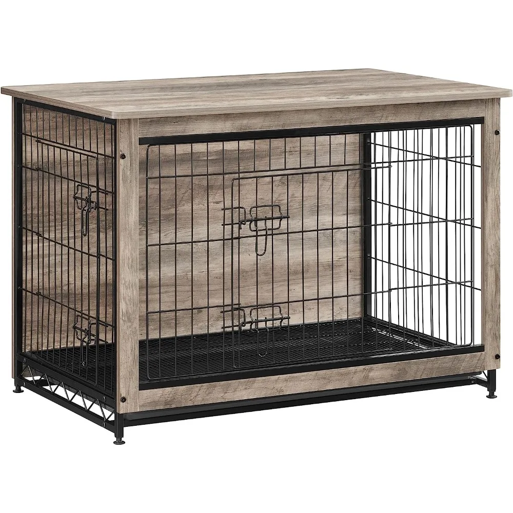

Dog Crate Furniture, Side End Table, Modern Kennel for Dogs Indoor up to 70 lb, Heavy-Duty Dog Cage with Multi-Purpose Removable