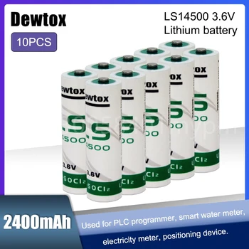 가스 계량기 PLC 기계 도구용 리튬 배터리, 실시간 시계 터치 스크린, LS 14500 ER14505 리튬 이온 배터리, LS14500, 3.6V, 10 개