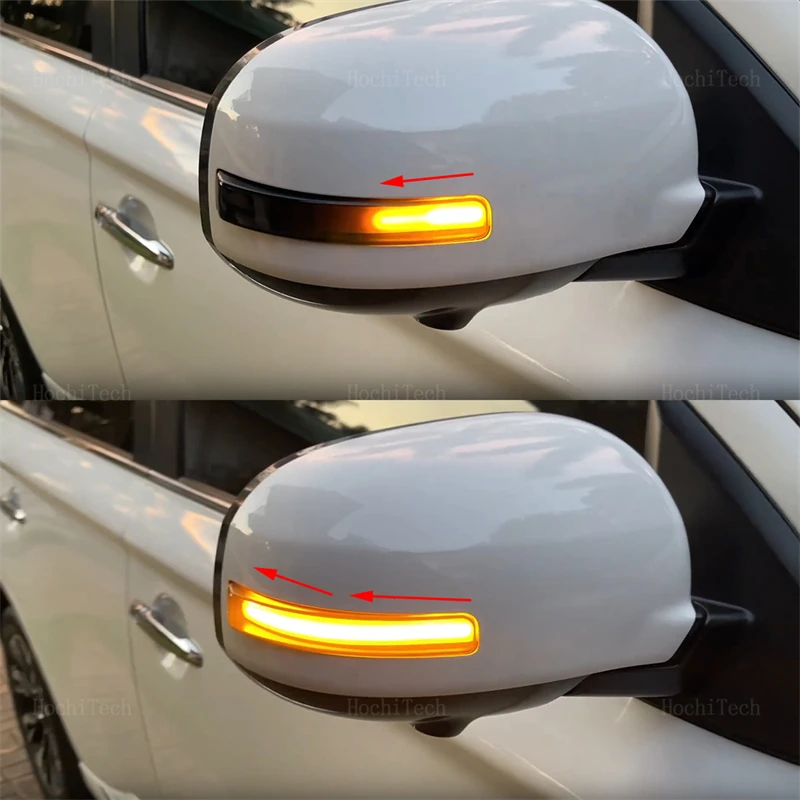 미쓰비시 아웃랜더 GF GG ZJ ZK ZL 2013-20 용 LED 다이내믹 방향 지시등, 미러 표시기 점멸등, 랜서 2016, 2 개
