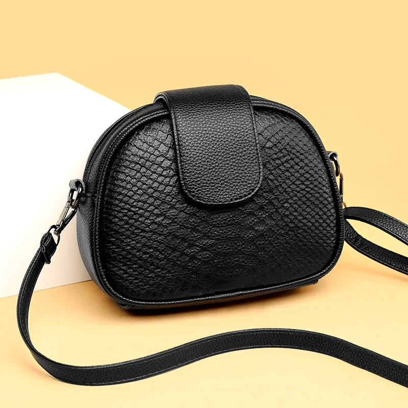Small Cowhide Handbag Genuine Leather Women Messenger Bags Female Shoulder Bag Vintage Leather Bolsa Feminina