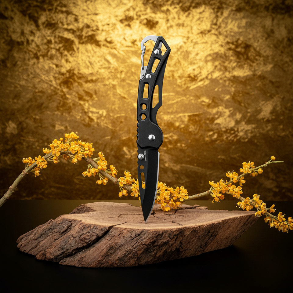 Outdoor Folding Pocket Knife Stainless Steel Fruit Knife EDC Carry Keychain Folding Knife Multifunctional Pocket Knife 1/2pcs