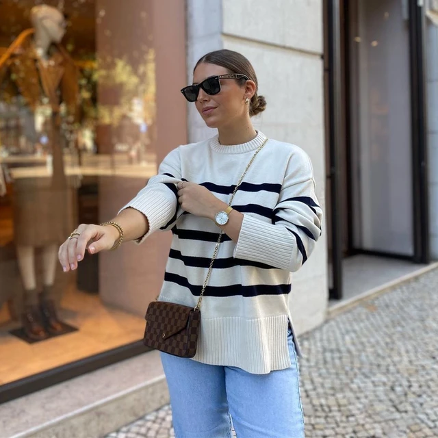 Oversized Striped Pullover: The Epitome of Comfort and Style