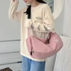 Solid Color Dry Wet Separation Bags Large Capacity Sports Bag Wear-resistant Adjustable Shoulder Strap Fashion Woman Handbag 3