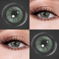 Vibrant Blue Colored Contact Lenses - Ideal for Daily Eye Makeup & Everyday Wear (Green)