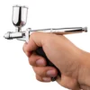 Gravity-Feed Dual-Action Pistol Grip Airbrush Trigger-type Fan Spray Air Brush 0.3mm/0.5mm 15CC Fluids Cups For Car Model DIY 6