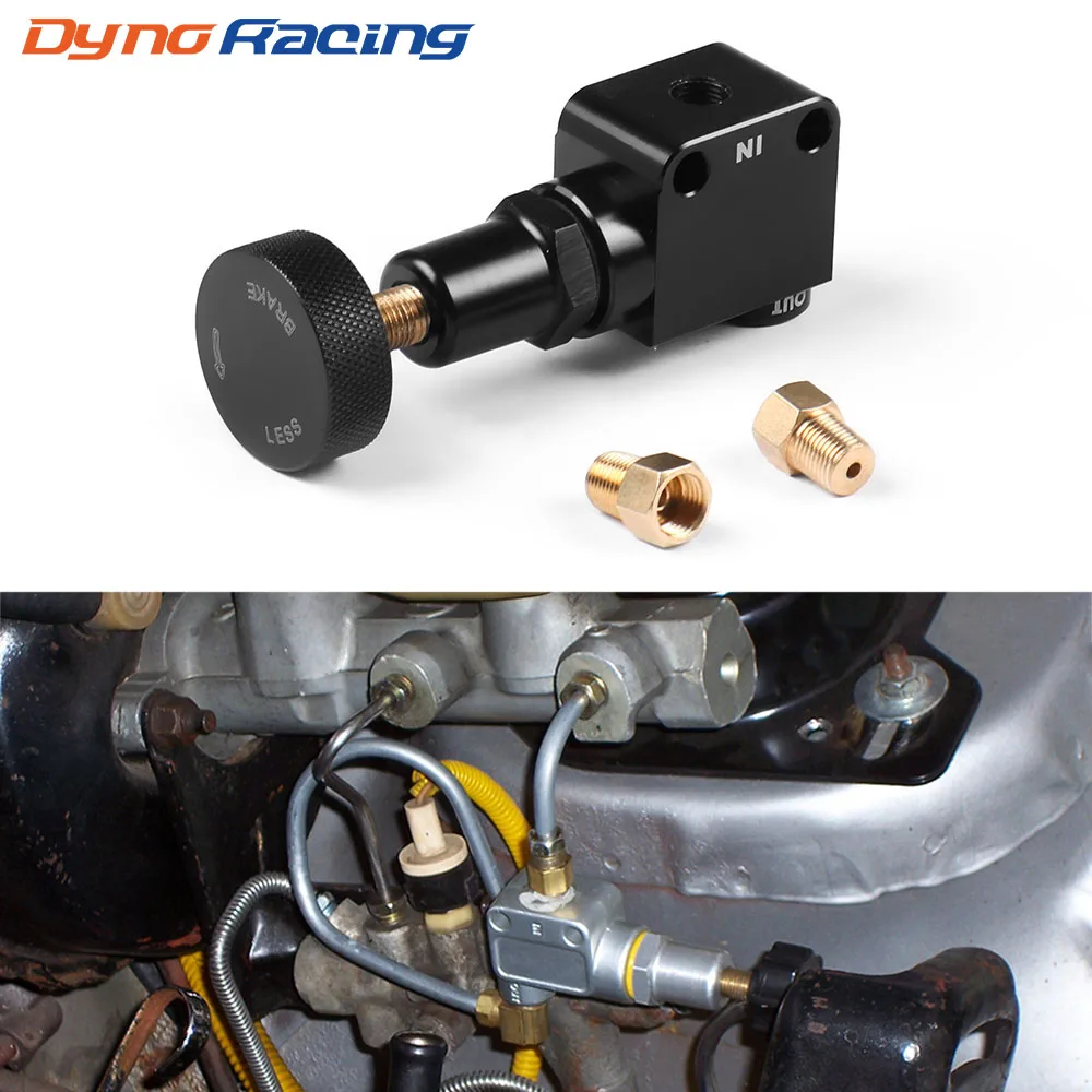 Brake Bias Proportioning Valve Pressure Regulator 1/8-27 NPT Screw Knob Type For Brake Adjustment brake proportion valve