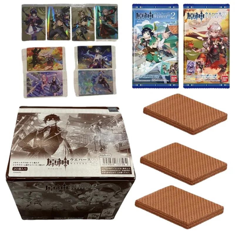 

In stock:2022 New BANDAI Original Aether CARD COLLECTION Lumine Genshin Impact Card Collection Card Children Toys Gift