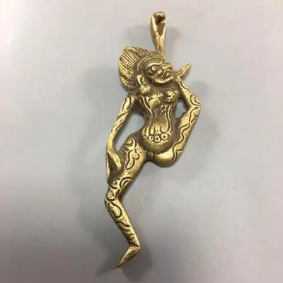 

Exquisite antique pure solid old bronze carving pendant ornaments