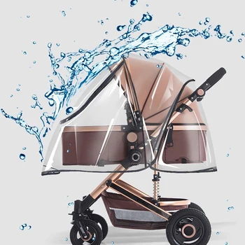 Stroller rain cover Stroller windshield Baby stroller umbrella rain cover stroller rain cover Raincoat 1