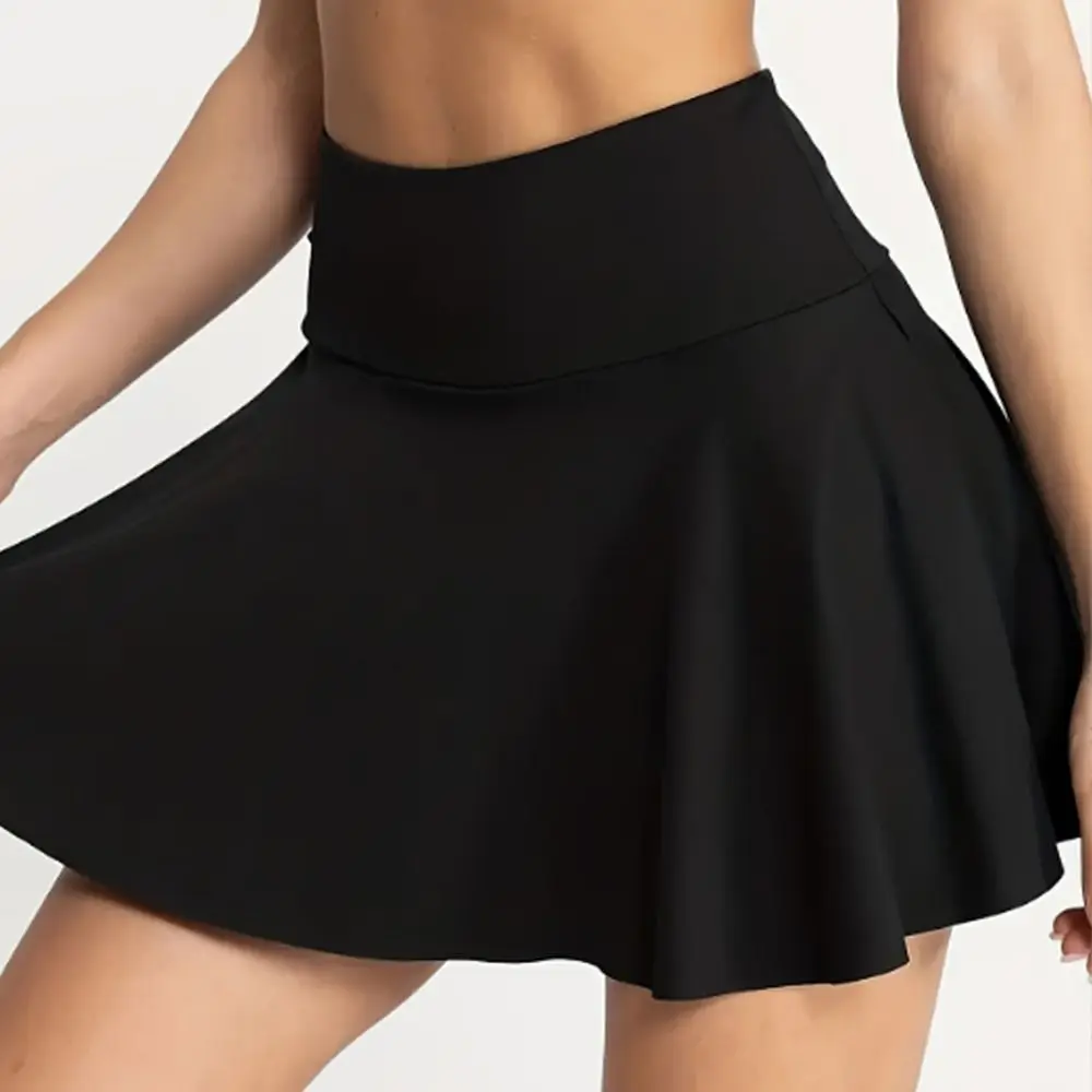 Comfortable Women Pleated Tennis Skirt Teens Sweet High Waisted Golf Skorts Breathable Dress Mini Summer Sport Skirt Female