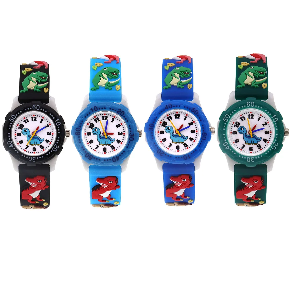 Cartoon Watches Children Boys Girls Watch Kids Watches Boys Digital Watch Quartz Wristwatch Dinosaur Silicone Strap Baby Watch 2