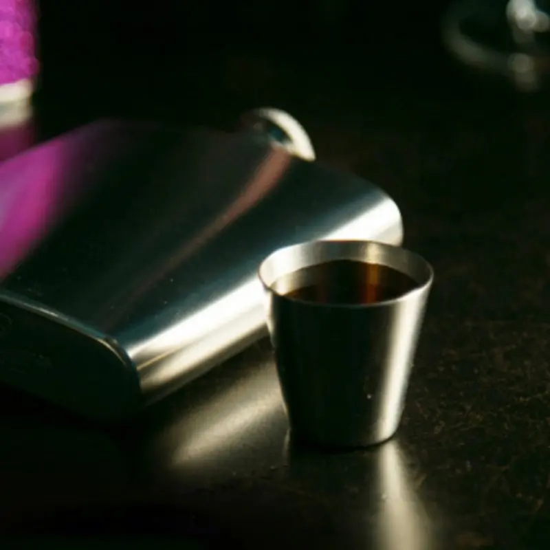 Description Picture 6 of item6Pcs 70ml Stainless Steel Shot Glasses with Leather Case Espresso Shot Cups Barware Drinking Vessel Camping Home Restaurant Mug