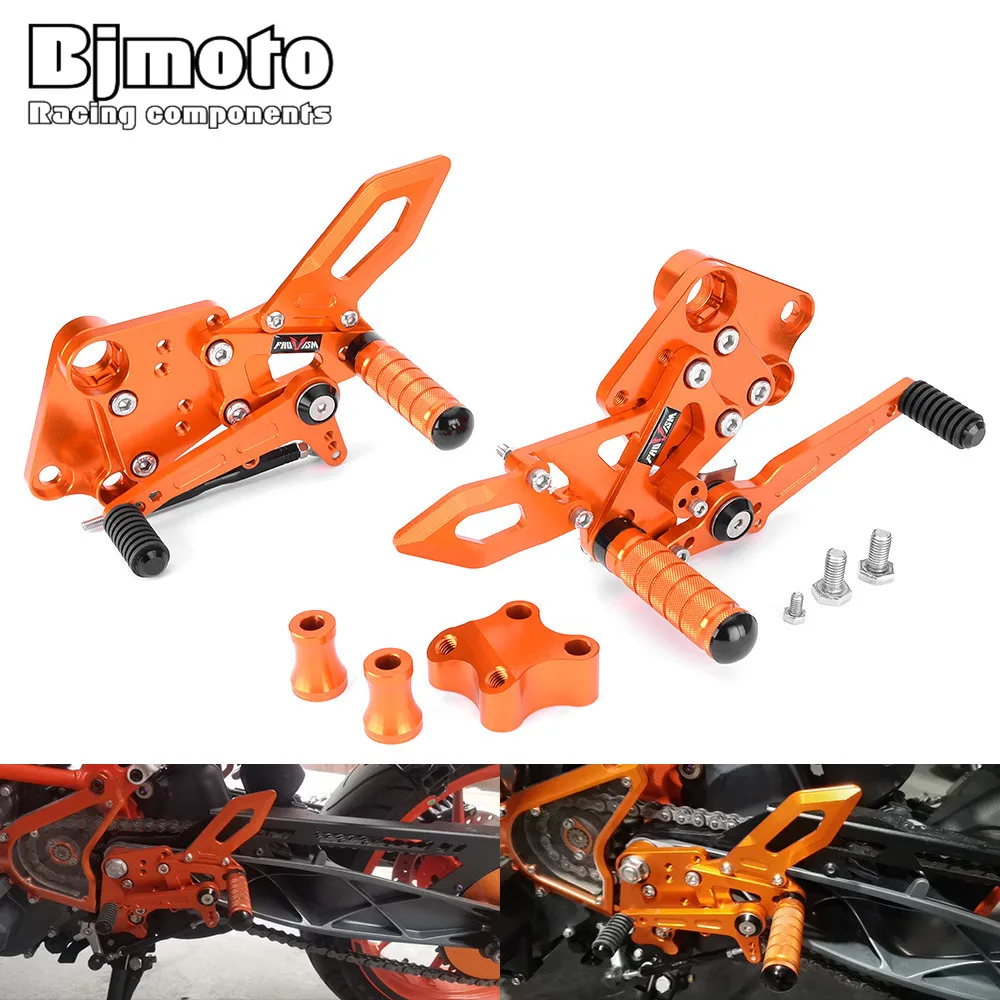 CNC Motorcycle Adjustable Rear Set Rearsets Footrest Foot Peg For K&TM