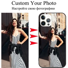 Customized Personalized Phone Case for IPhone 14 13 12 Mini 6SP 7 8 5 Plus 11 Pro XS MAX XR Cover Design DIY Picture Name Photo