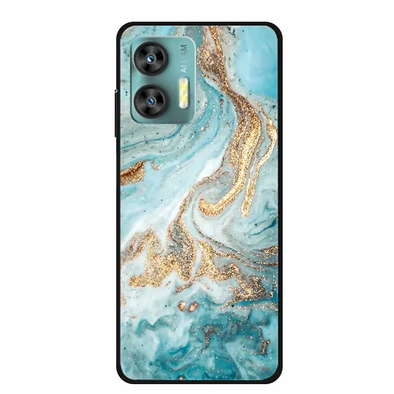 Colorful Marble Space TPU Silicone Soft Back Cover Case - Fashionable Protective