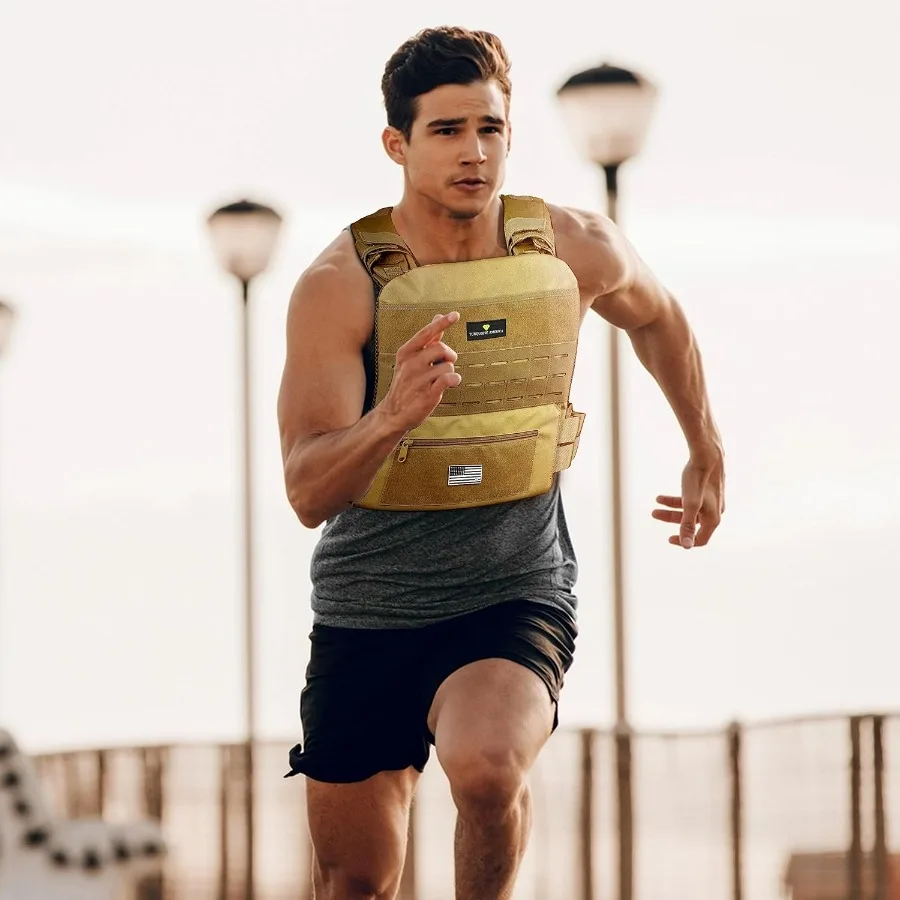 Adjustable Weighted Vest – Tactical Weight Vest for Men & Women, Perfect for Running, Rucking, Murph Workouts, & Strength Traini