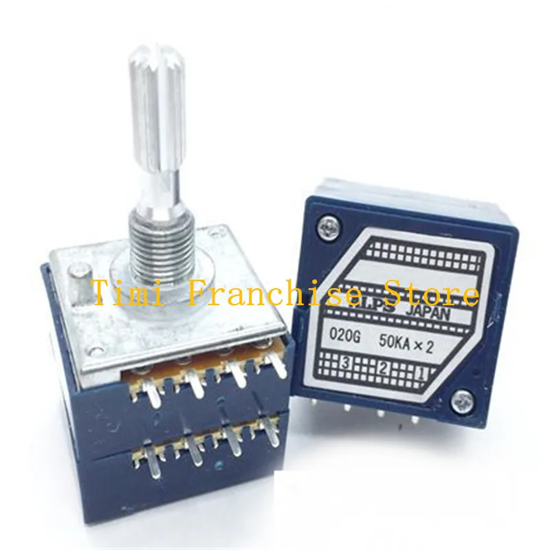 Componente Audio ALPS Potenziometro Doppio ALPS RK27 Originale, 10K, Con Motore - Nuovissimo, Made In Japan Controllo Volume Bilanciato Con Motore - Foto 12