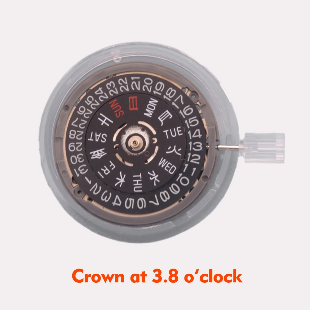 Mechanical Wristwatches with Date and Kanji Wheel - Premium Dial and Date Components