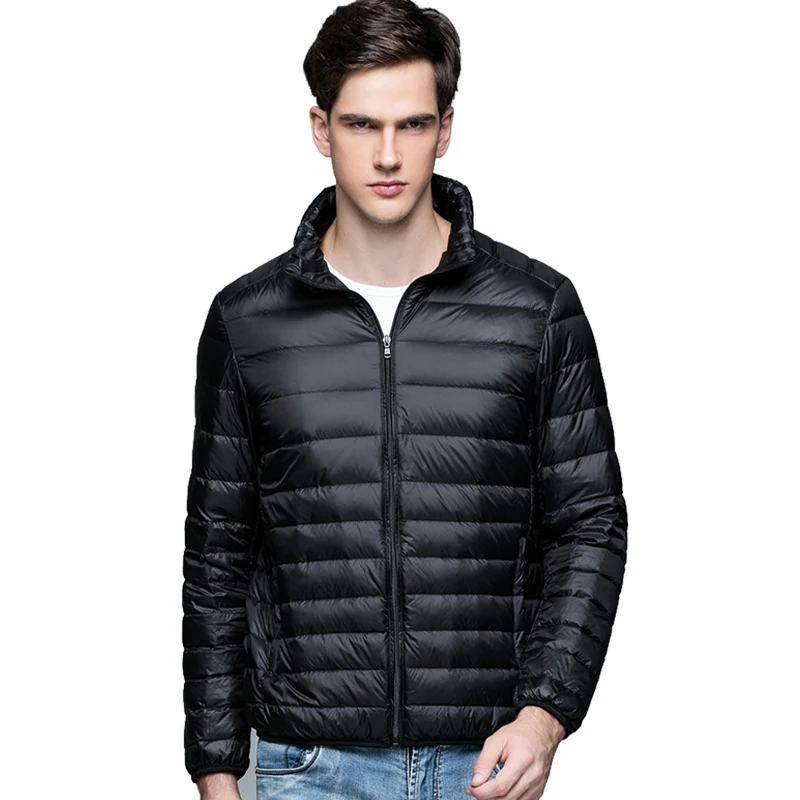 Autumn And Winter Men's Duck Down Jacket Ultra-thin Thermal Insulation Spring Jacket Men's stand Collar Coat