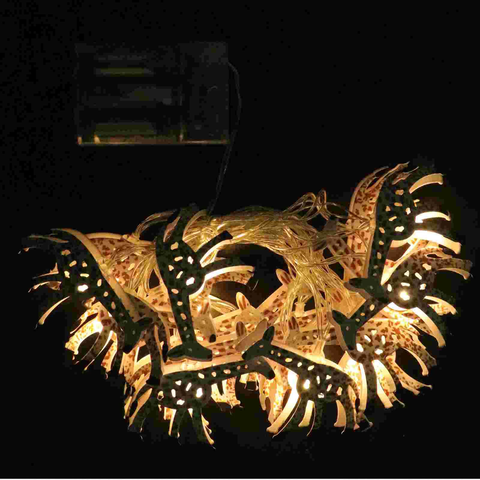 

1PC LED Iron Art Animal Giraffe Light String Colorful Light Decor( Style)