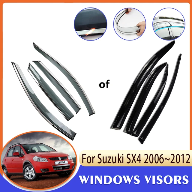 Windshields For Suzuki SX4 Crossover Hatchback Fiat Sedici 2006~2012 Car  Side Window Visor Rain Smoke Deflector Accessories 2007 - AliExpress